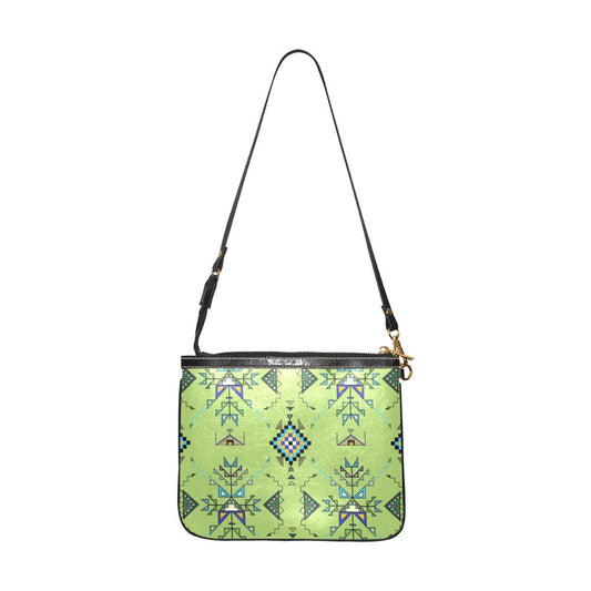 Bear Shield Green Small Shoulder Bag