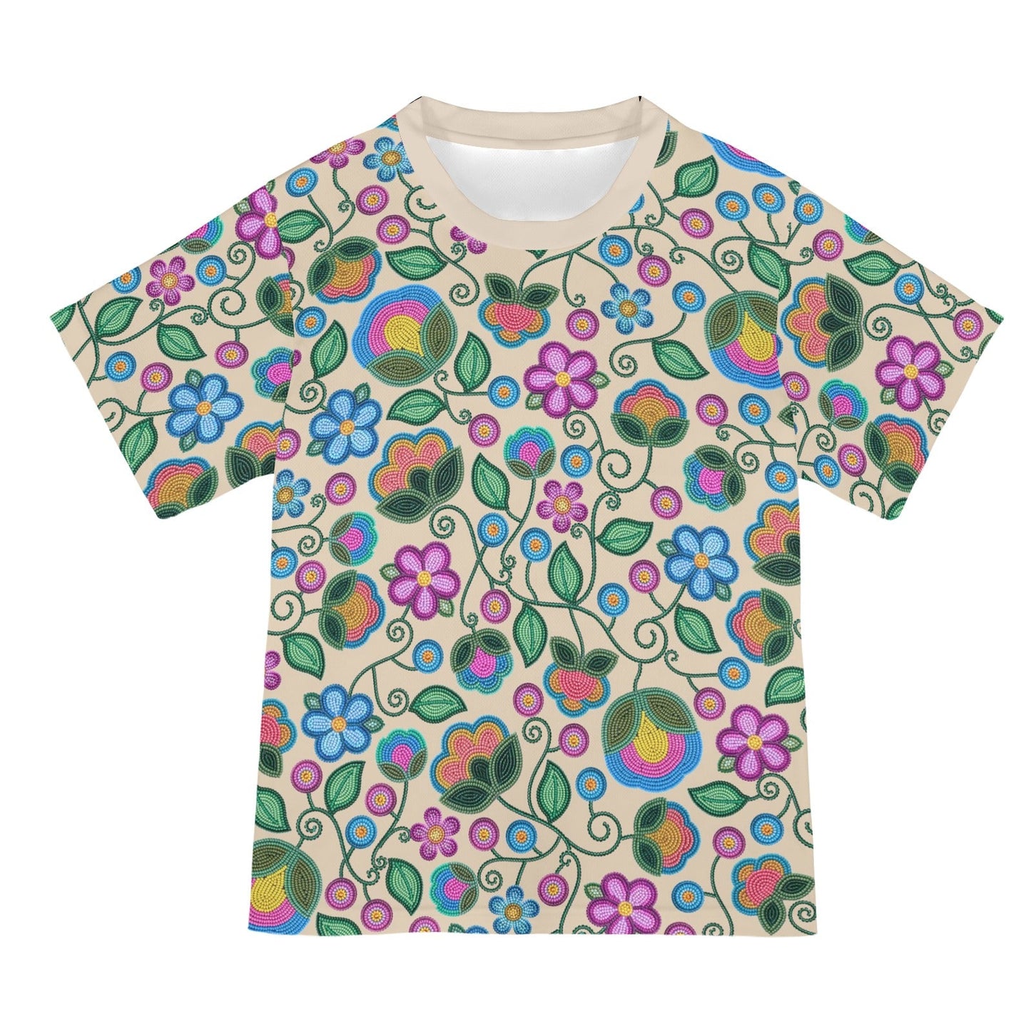 Turquoise Sunbeam Cream Tee