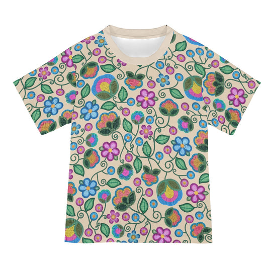 Turquoise Sunbeam Cream Tee