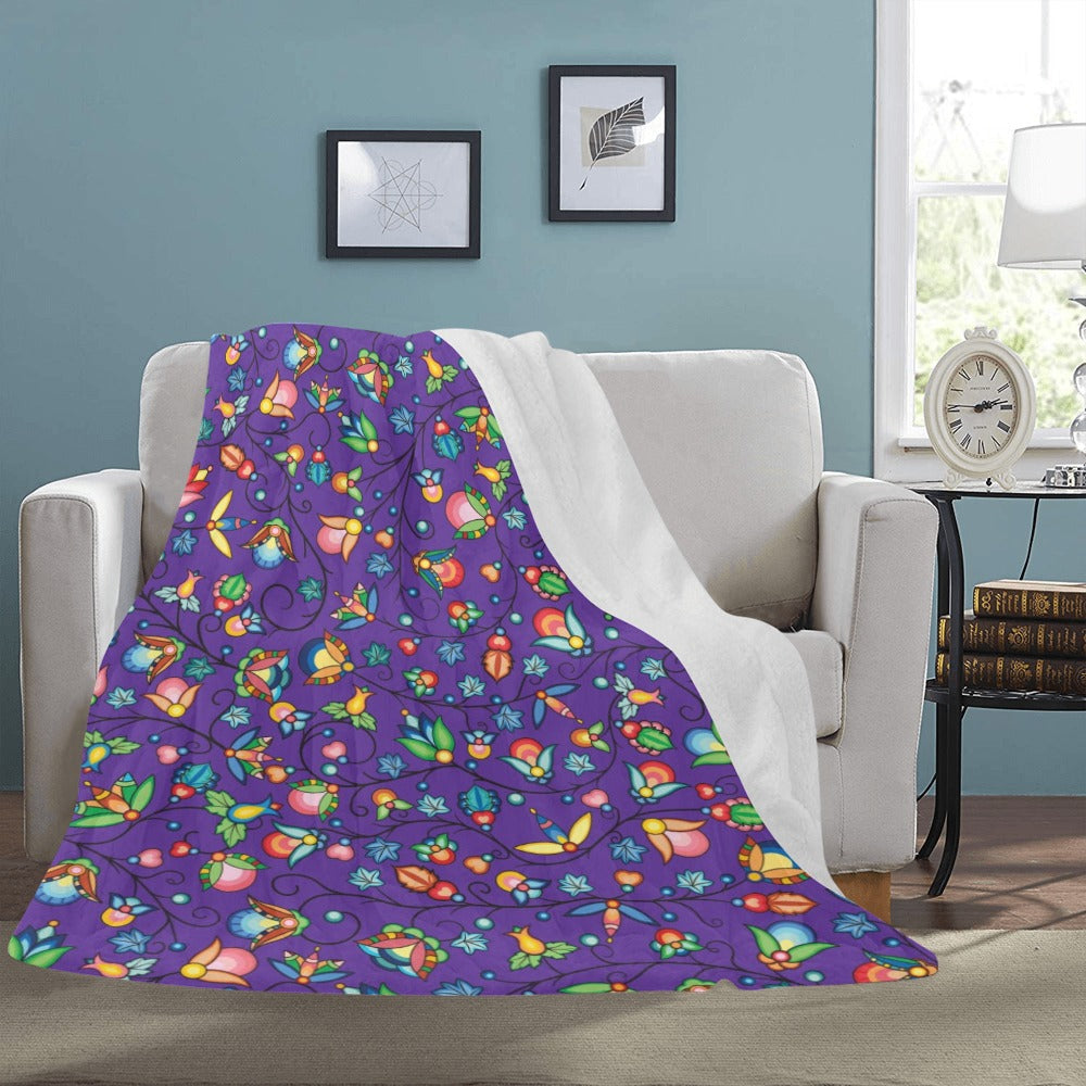 Prairie Plains Spirit Midnight Purple X-Large Micro Fleece Blanket