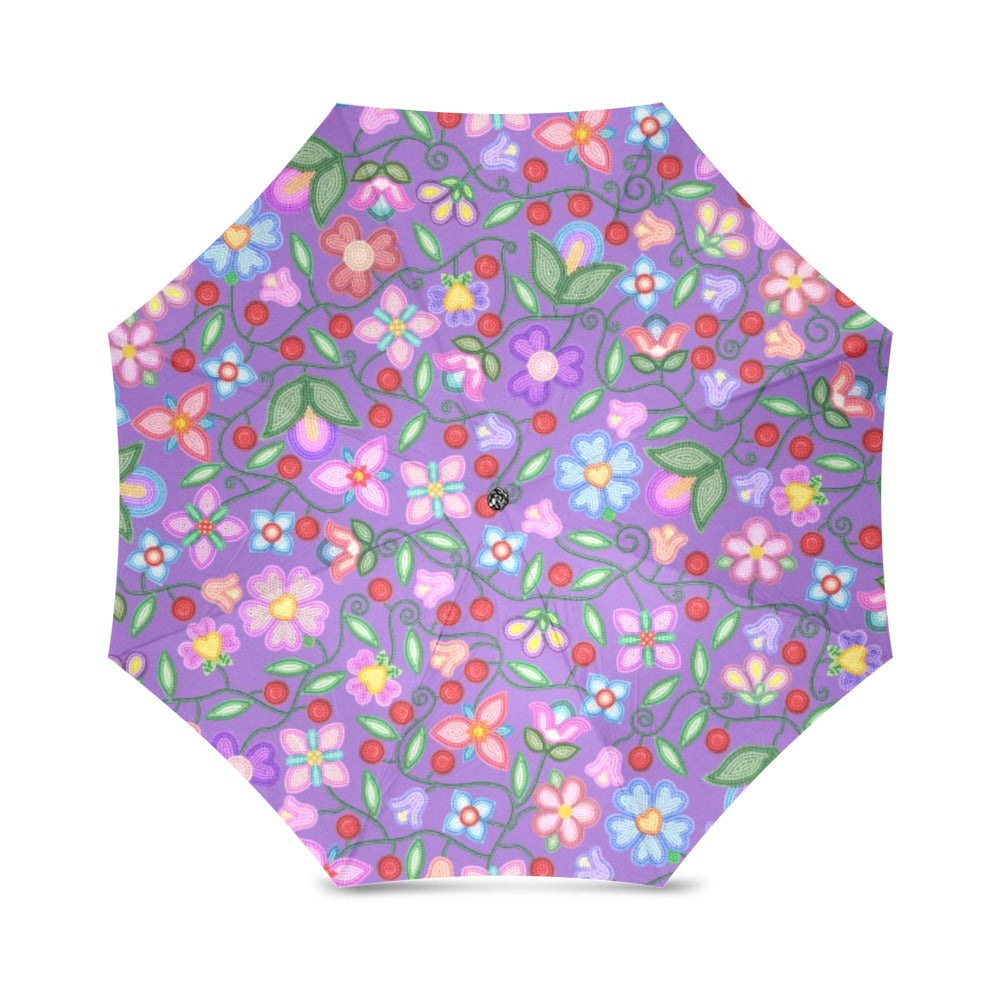 Petal Harmony Lavender Foldable Umbrella