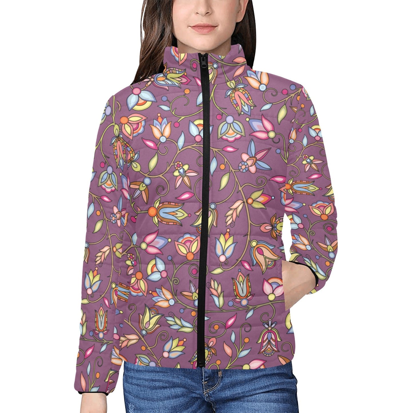 Buffalo Bloom Stand Collar Jacket