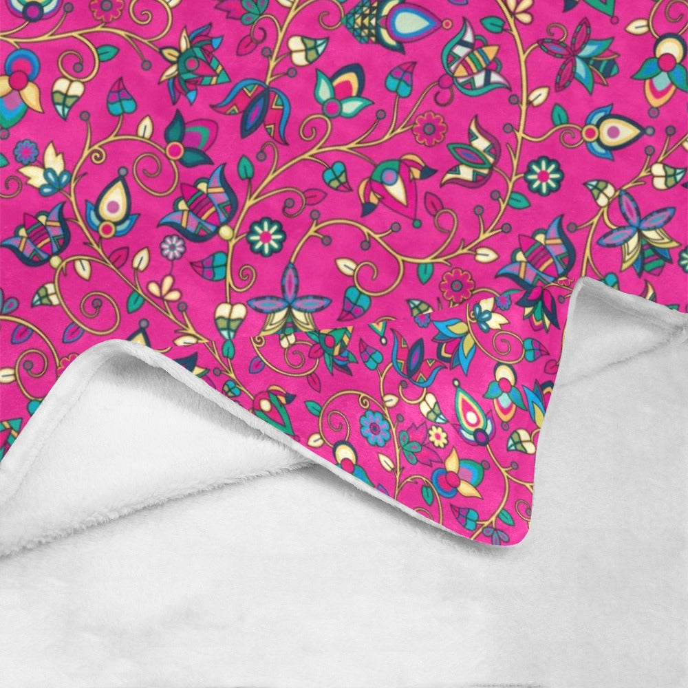 Thorny Path Pink X-Large Micro Fleece Blanket