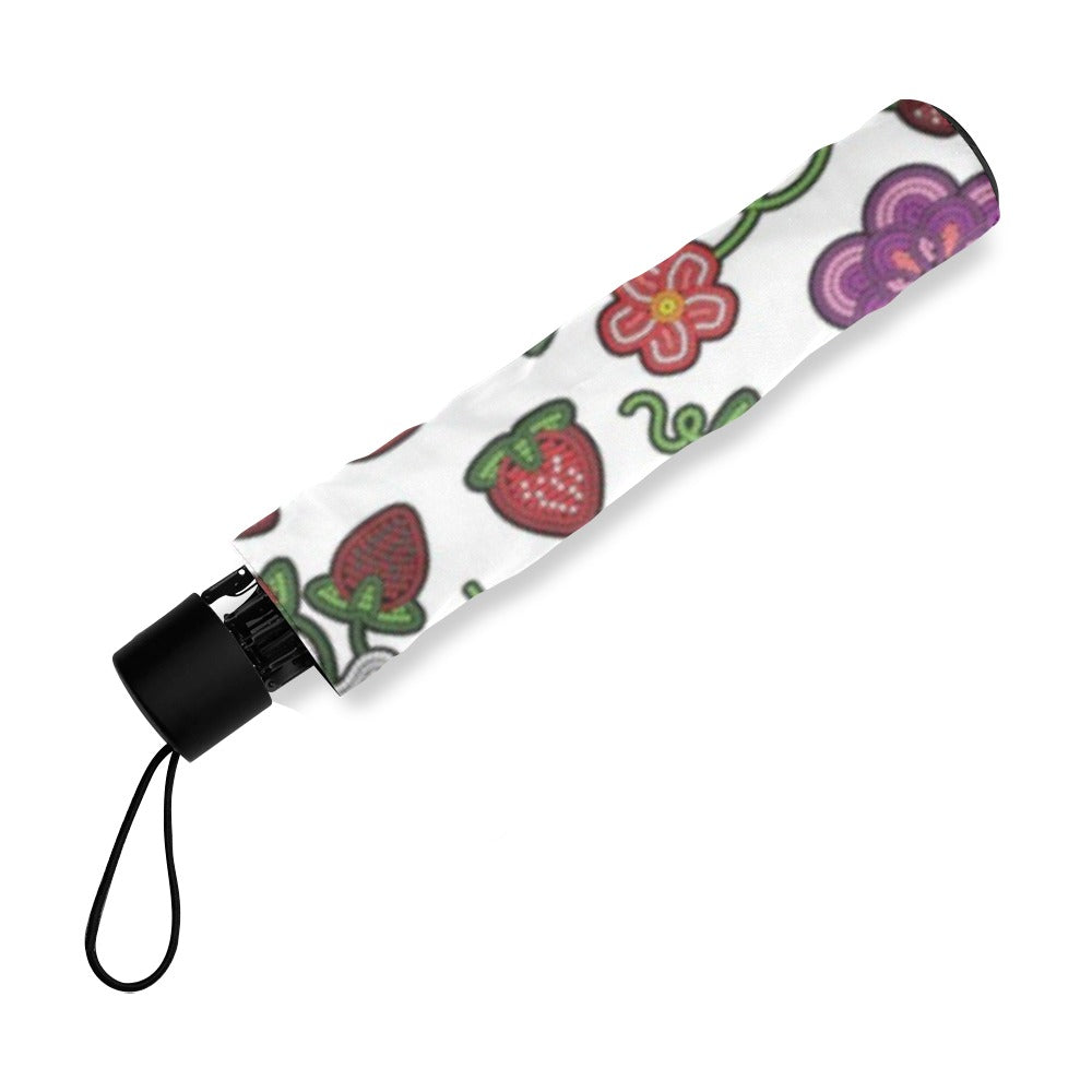 Berry Pop White Foldable Umbrella