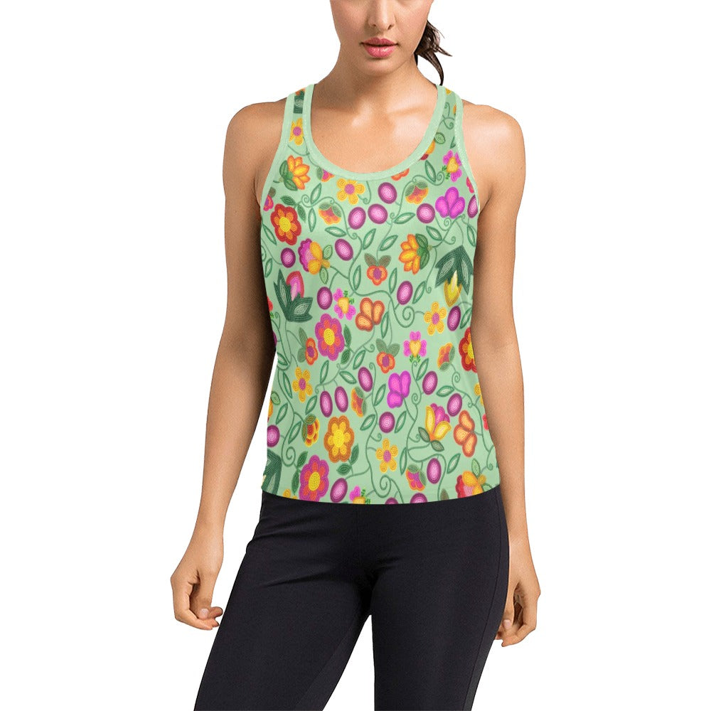 Boreal Bounty Green Racerback Tank Top
