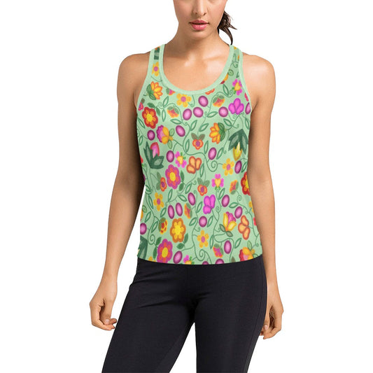 Boreal Bounty Green Racerback Tank Top