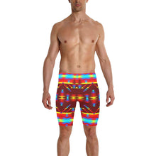 Load image into Gallery viewer, Visions of Lasting Peace Men&#39;s Knee Length Swimming Trunks
