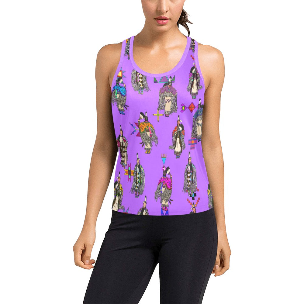 Women's Tradish Dancers Purple Women's Racerback Tank Top