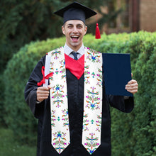 Load image into Gallery viewer, Dakota Damask White Graduation Stole
