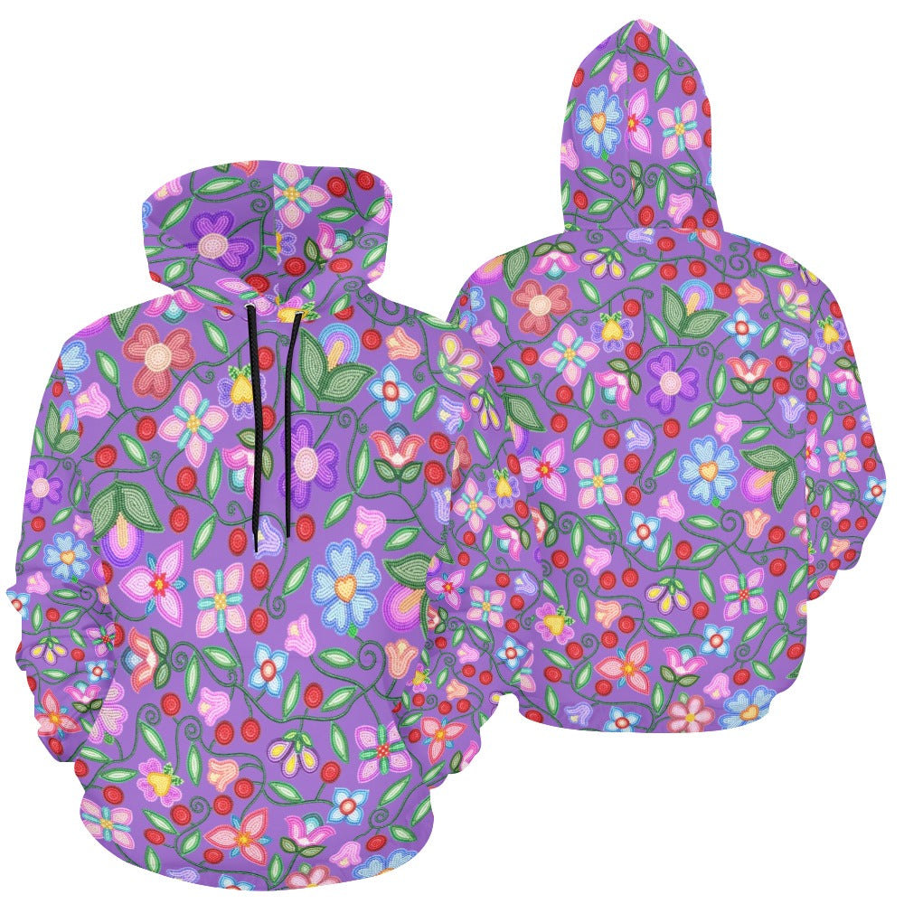 Petal Harmony Lavender Hoodie for Women