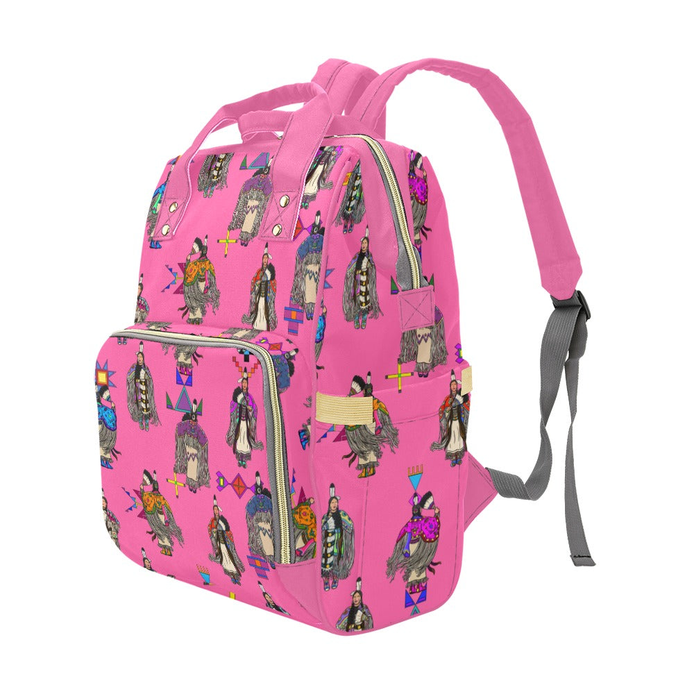 Women's Tradish Dancers Pink Multi-Function Diaper Backpack