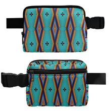 Load image into Gallery viewer, Diamond in the Bluff Turquoise Belt Bag
