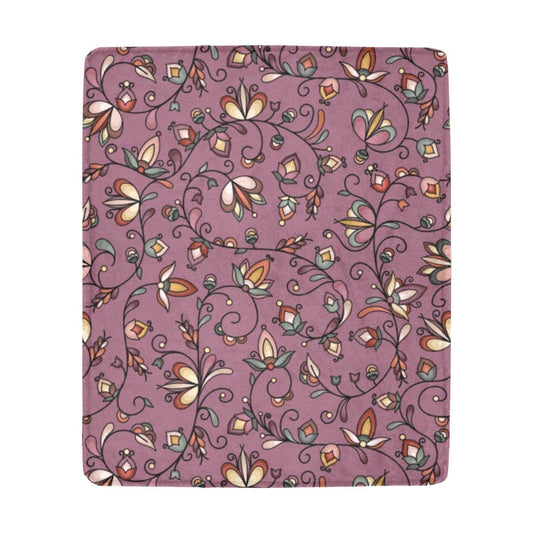 Burnt Sky Petals Magenta Ultra-Soft Micro Fleece Blanket 50"x60"