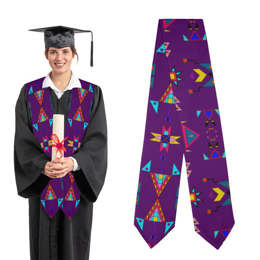 Enemy Territory Berry Graduation Stole
