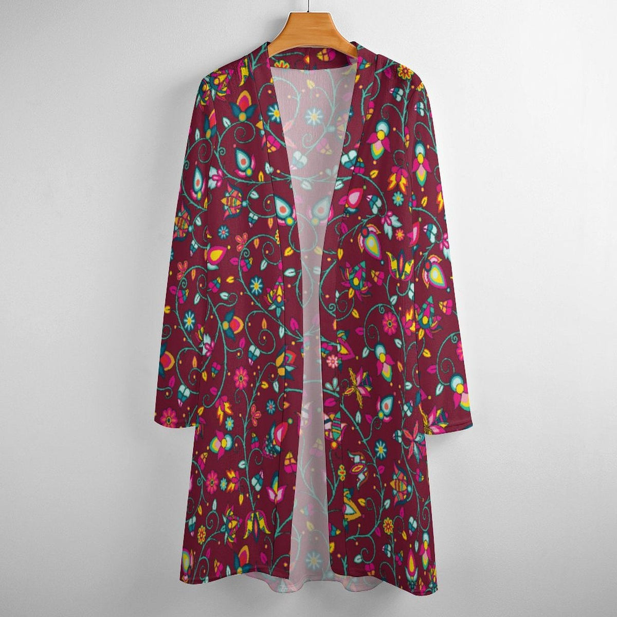 Thorny Path Cranberry Cardigan