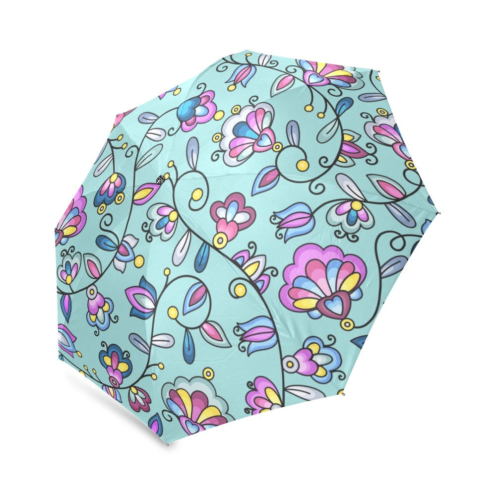 Autumn Bundle Blessing Turquoise Foldable Umbrella