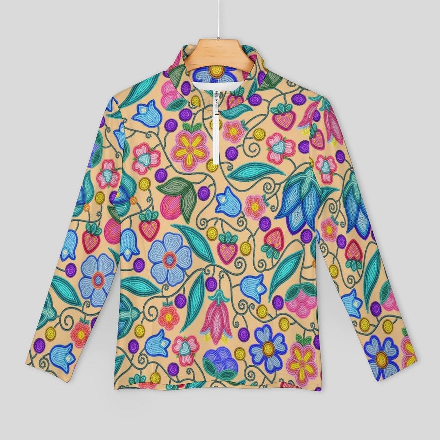 Sweet Offering Cream Long Sleeve Yoga Shirt
