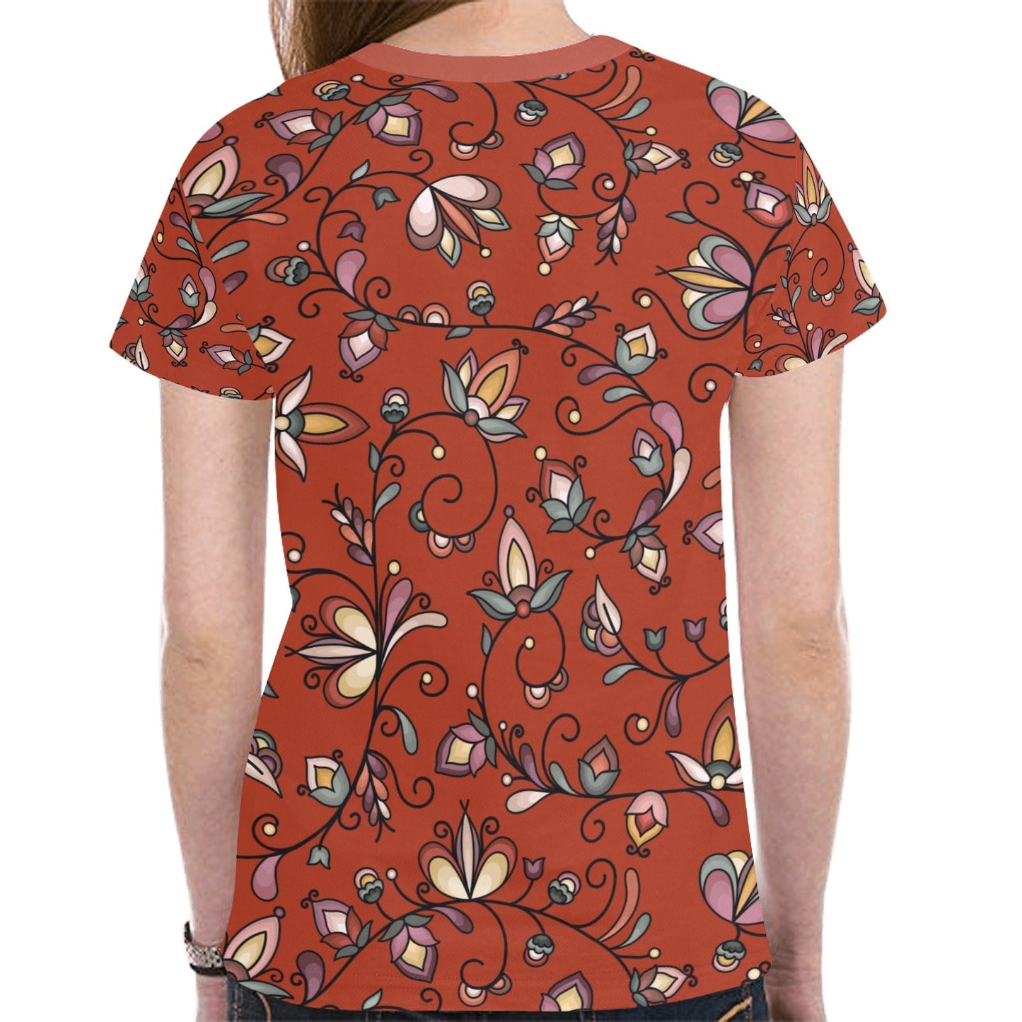 Burnt Sky Petals Red Tee
