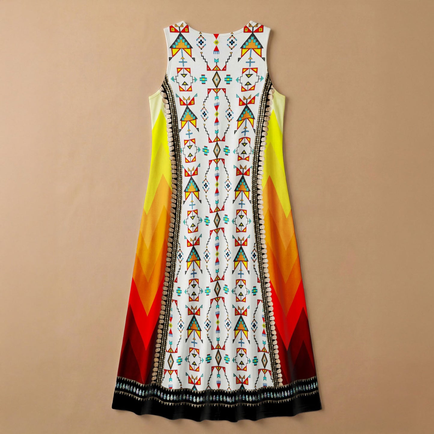 Sentinel of the Plains White 2 Sleeveless Dress