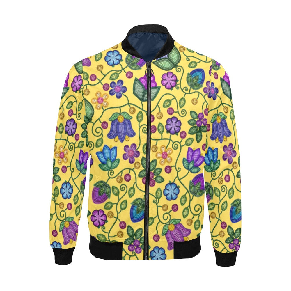Bloom Uplift Yellow Bomber Jacket