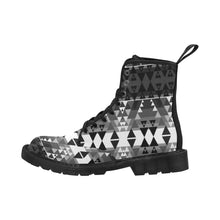 Load image into Gallery viewer, Writing on Stone Black and White Boots
