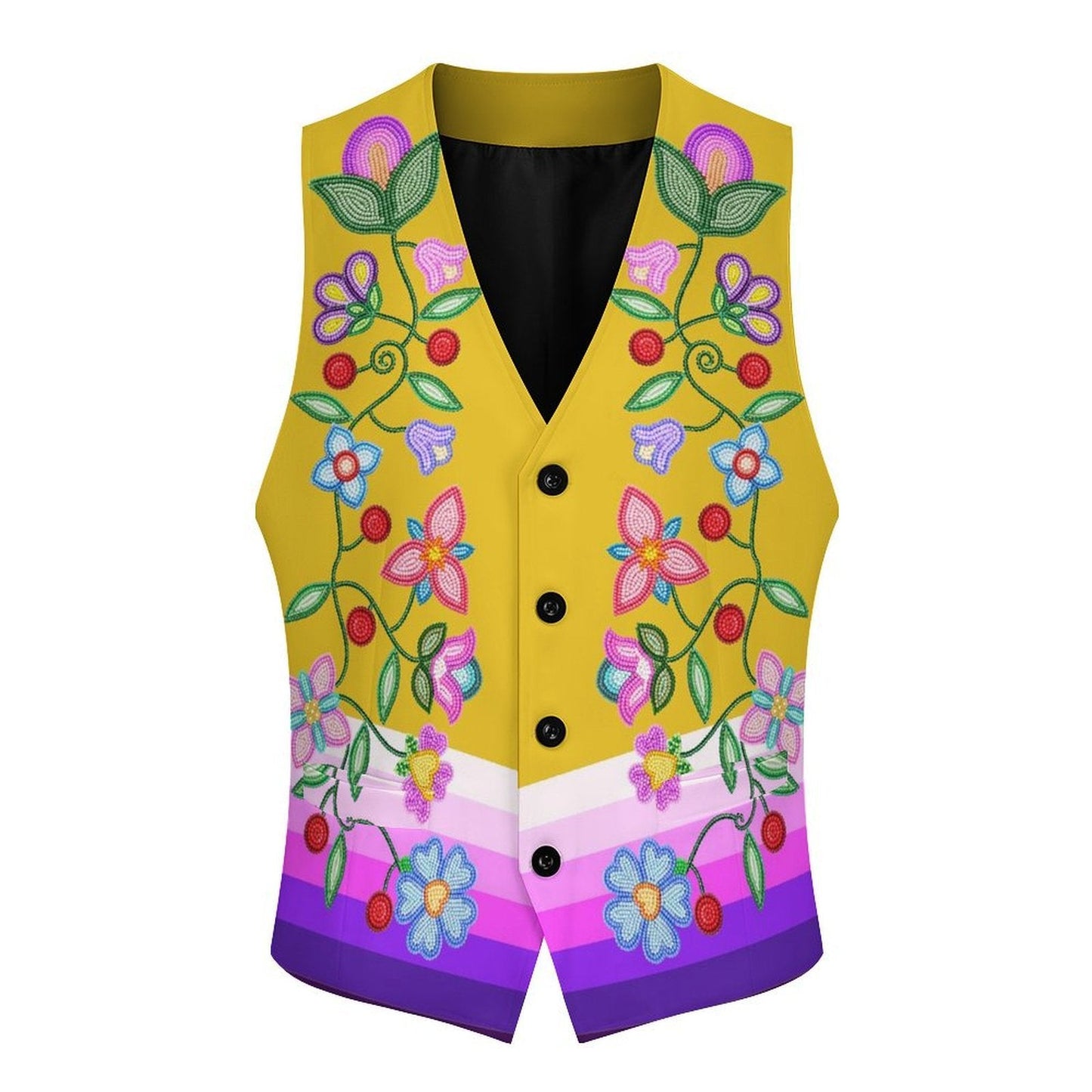 Petal Harmony Women's Sleeveless Suit Vest