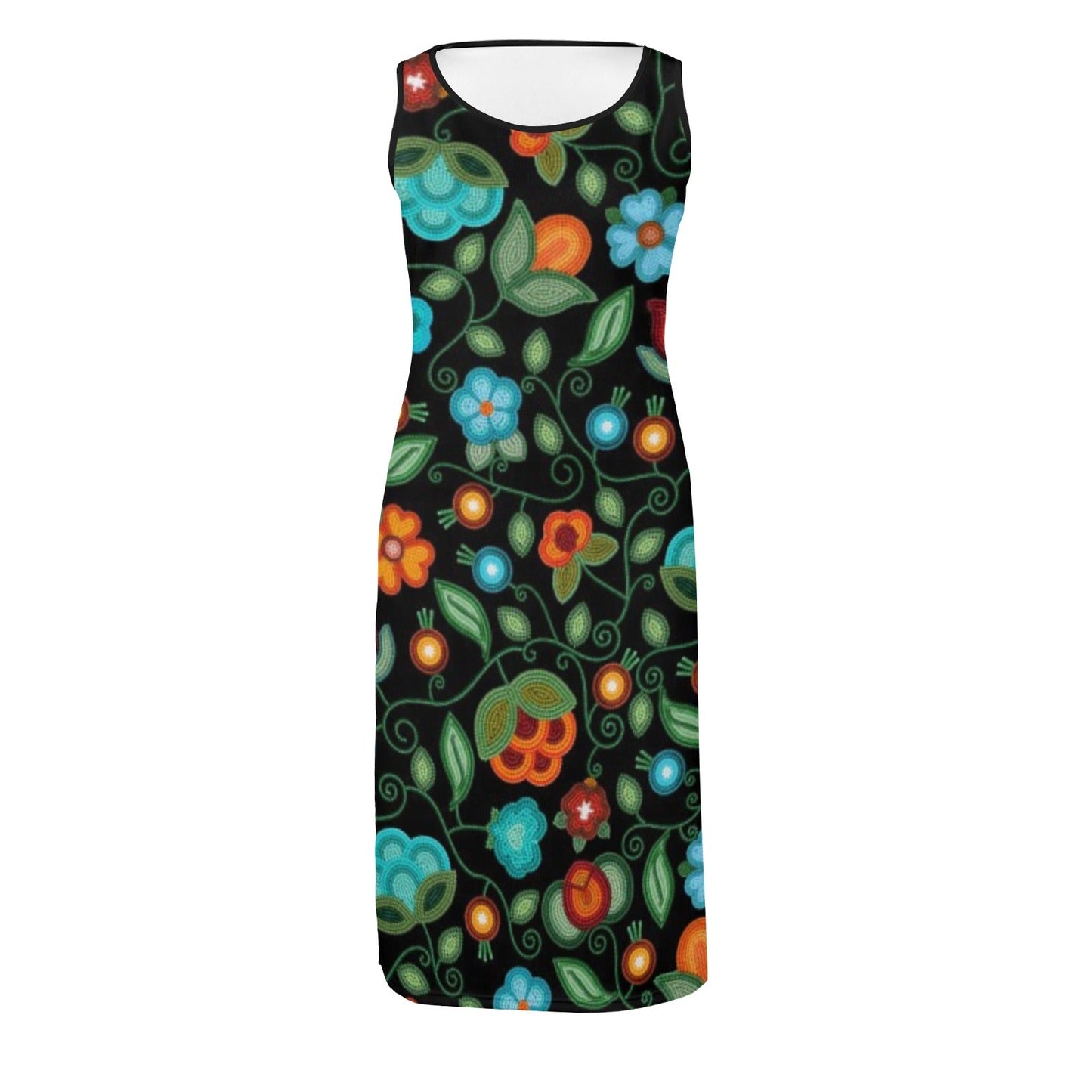 Prairie Fire Petals Black Phaedra Dress