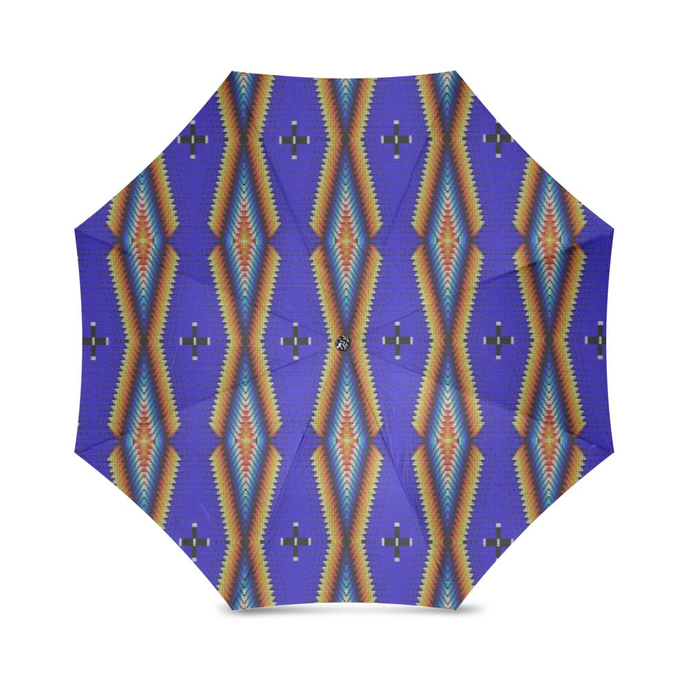 Diamond in the Bluff Blue Foldable Umbrella