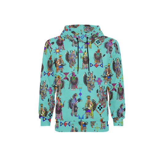 Men's Tradish Dancers Eggshell Blue Fleece Hoodie