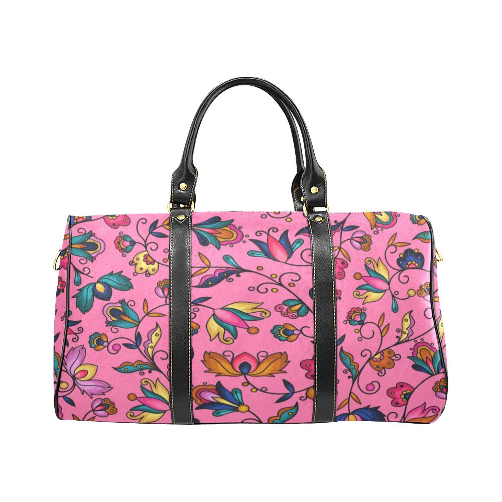 Copper Prairie Petals Pink Large Travel Bag