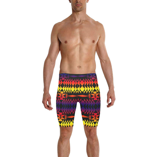 Two Worlds Apart Men's Knee Length Swimming Trunks