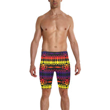 Load image into Gallery viewer, Two Worlds Apart Men&#39;s Knee Length Swimming Trunks
