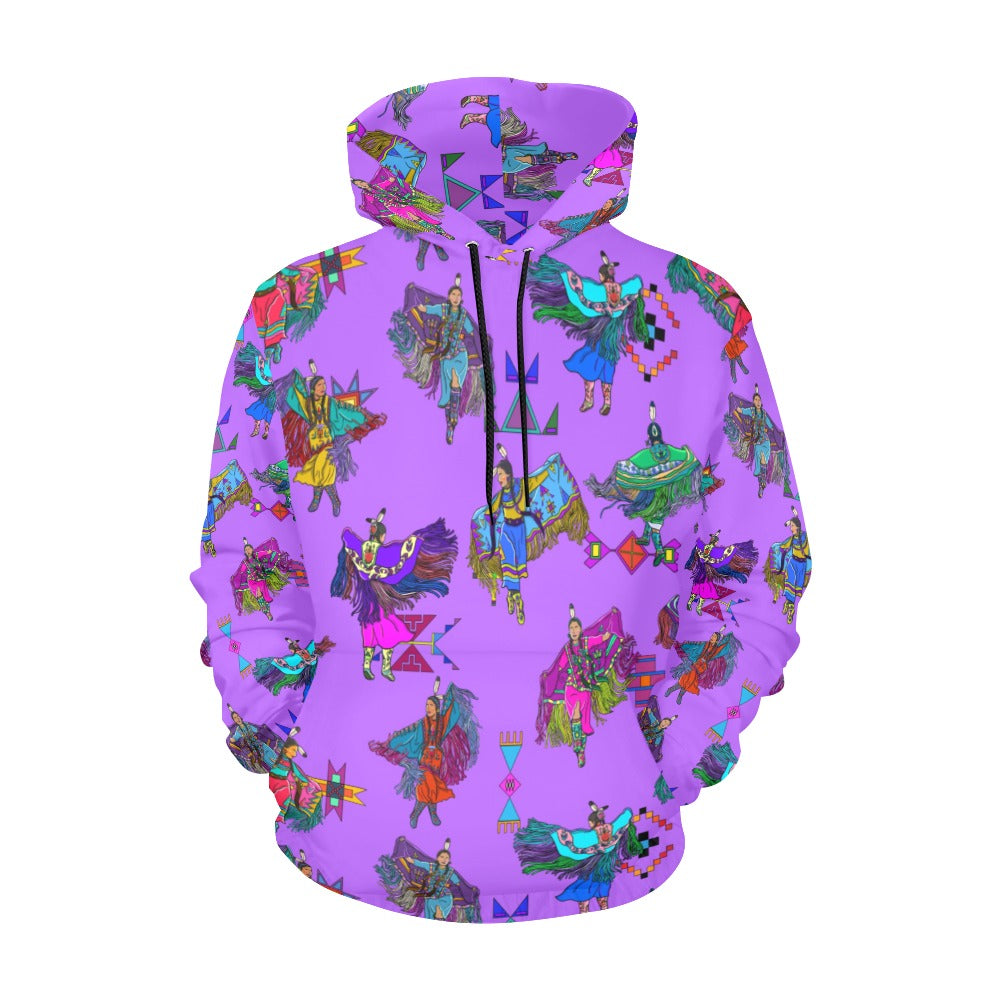 Women's Fancy Dancers Purple Hoodie for Women