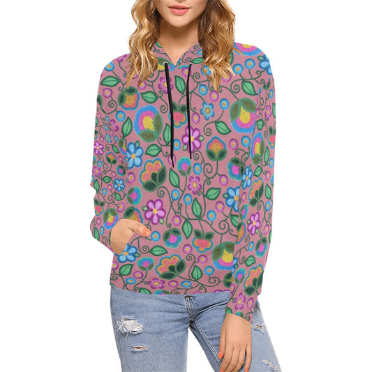 Turquoise Sunbeam Peach Hoodie for Women