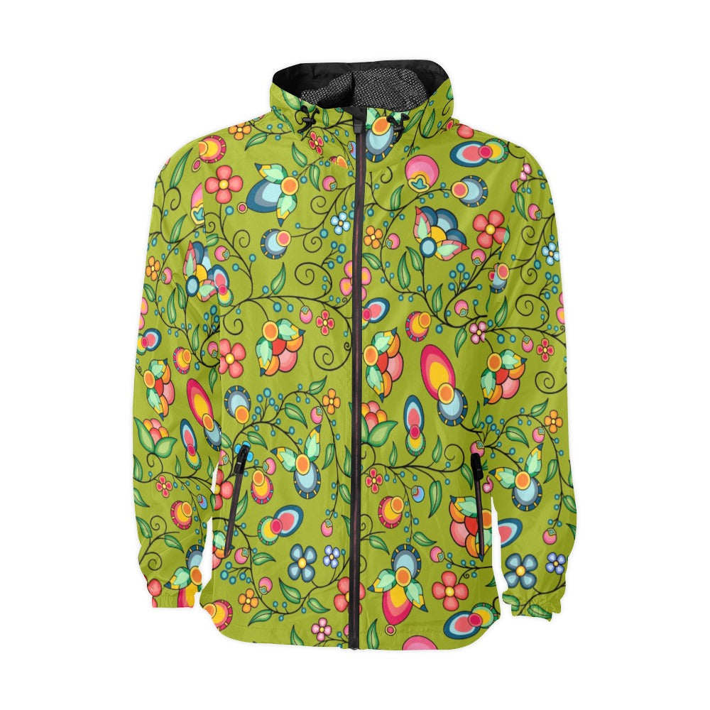 Floral Bounty Sweetgrass Men's Windbreaker
