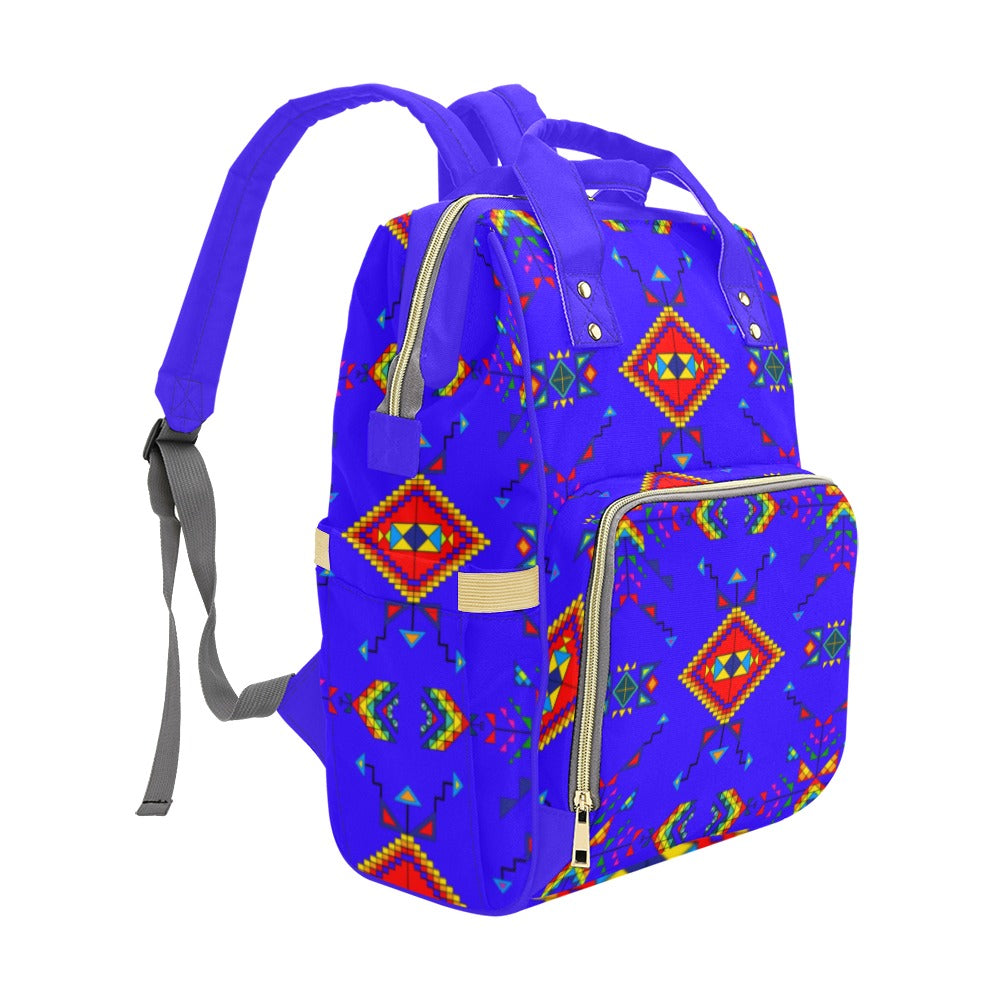 Buffalo Jump Blue Multi-Function Diaper Backpack