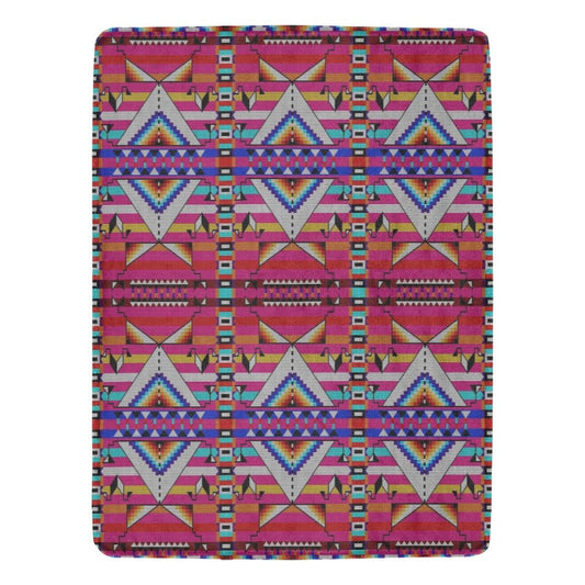 Medicine Blessing Pink X-Large Micro Fleece Blanket