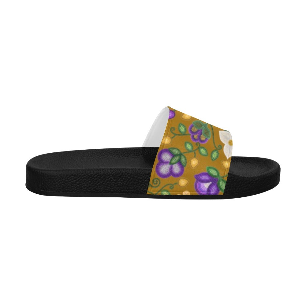 Midnight Moss Bloom Toffee Men's Slide Sandals