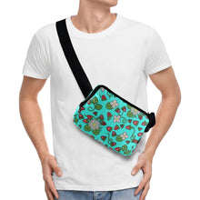 Load image into Gallery viewer, Strawberry Dreams Turquoise Belt Bag
