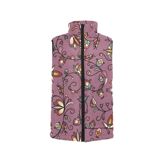 Burnt Sky Petals Magenta Padded Vest