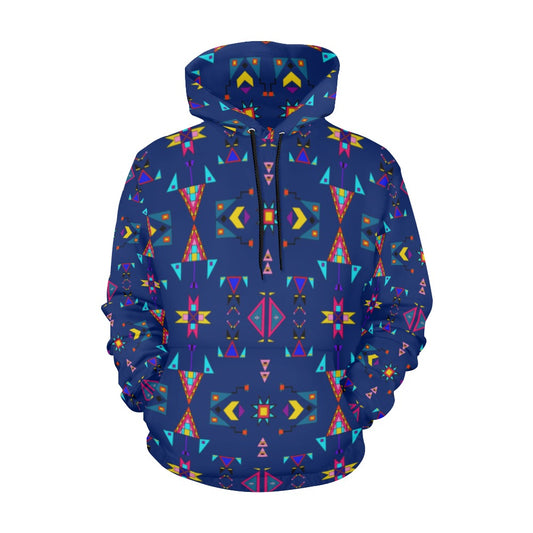 Enemy Territory Dark Navy Hoodie for Women