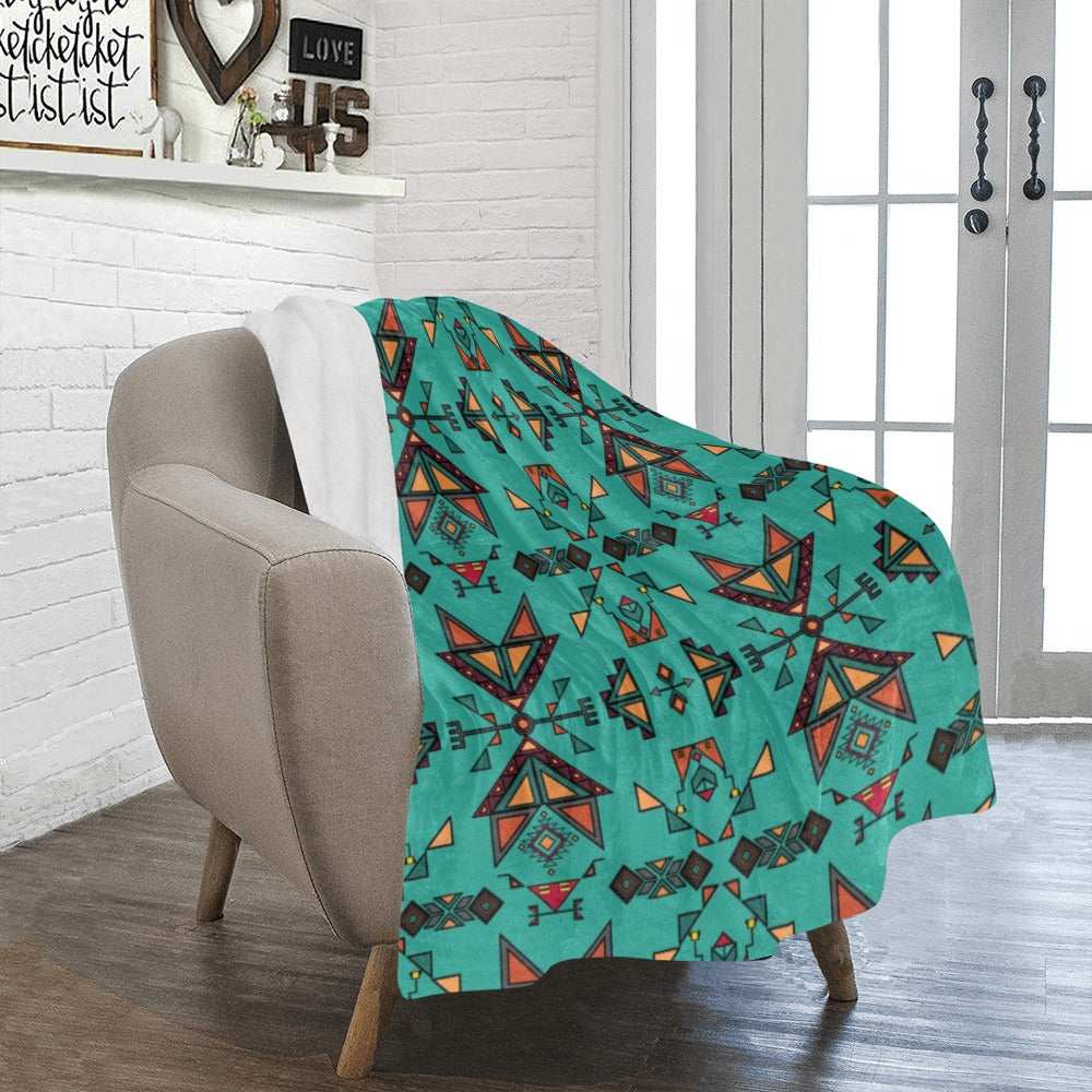 Arrow dawn Turquoise Ultra-Soft Micro Fleece Blanket 40"x50"