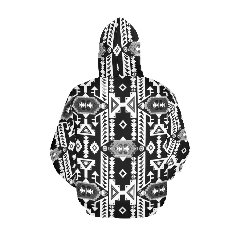 Chiefs Mountain Black and White Hoodie for Men