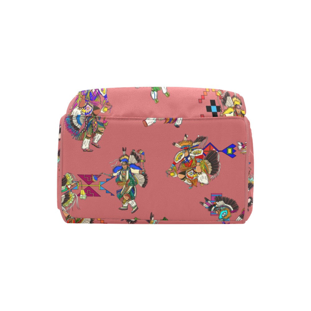 Men's Fancy Dancers Terra Cotta Multi-Function Diaper Backpack