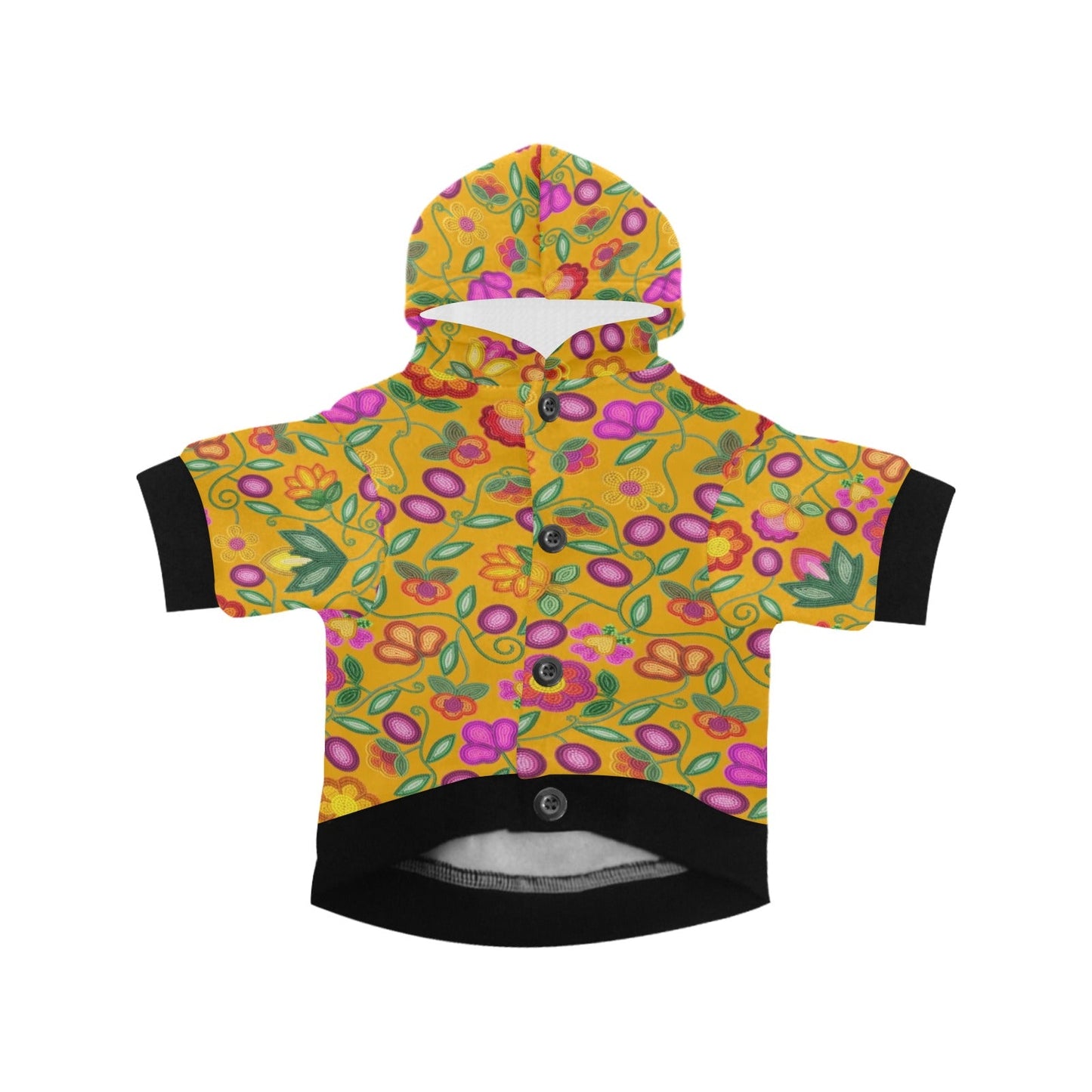 Boreal Bounty Yellow Pet Hoodie