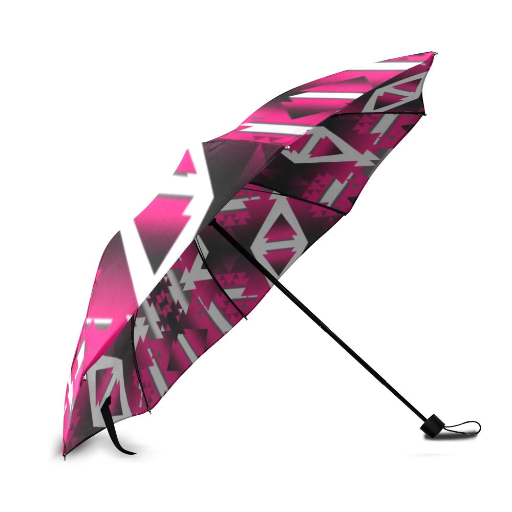 Dark Sunset Winter Camp Foldable Umbrella