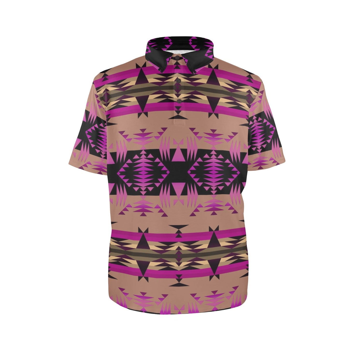 Between the Mountains Berry Polo Shirt