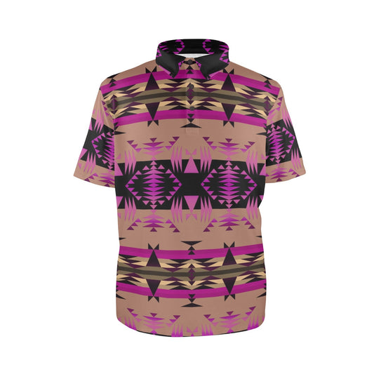 Between the Mountains Berry Polo Shirt