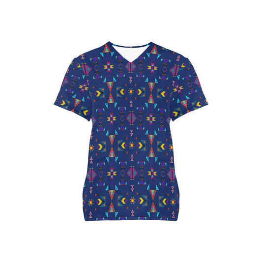 Enemy Territory Dark Navy Scrub Top
