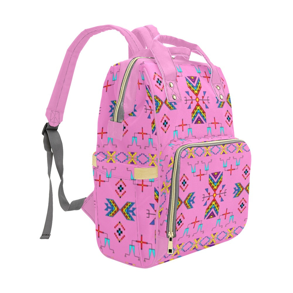 Rainy Chief Rainbow Blush Multi-Function Diaper Backpack